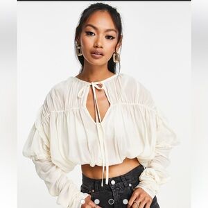 ASOS boho Cream Women's Top